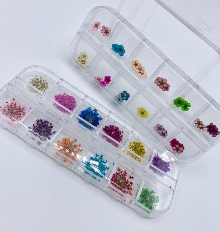 Appliques Ongles Fleurs Seches - ZJZS080